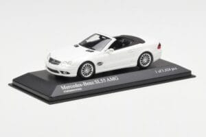 Mercedes SL 55 AMG R230 Vit Minichamps 1:43 400036170 Metall — bild 2 av 4