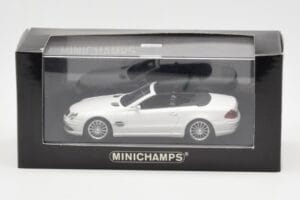 Mercedes SL 55 AMG R230 Vit Minichamps 1:43 400036170 Metall — bild 4 av 4
