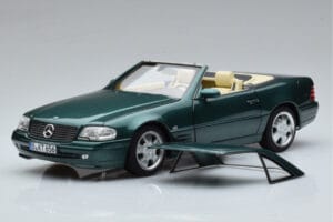 Mercedes SL500 R129 Grön Metallic Norev 1:18 183753 Metall — bild 3 av 8