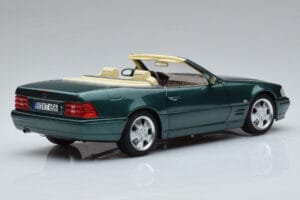 Mercedes SL500 R129 Grön Metallic Norev 1:18 183753 Metall — bild 4 av 8