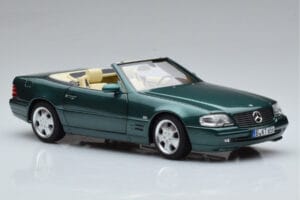 Mercedes SL500 R129 Grön Metallic Norev 1:18 183753 Metall — bild 6 av 8