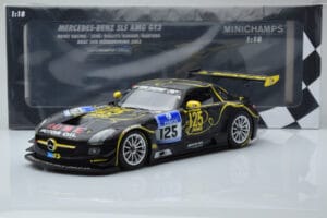 Mercedes SLS AMG GT3 Rowe Racing #125 Zehe / Bullitt / Renger / Hartung ADAC 24 Hours of Nurburgring 2013 Minichamps 1:18 151 — bild 6 av 6