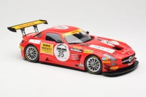 Mercedes SLS AMG GT3 #35 Team Black Falcon T. Heyer / Jafer / Lemeret 24 Hours of Spa 2011 Minichamps 1:18 151113135 Metall — bild 4 av 6