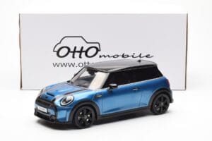 Mini Cooper S F56 Island Blå Otto 1:18 OT982 Resin — bild 6 av 6