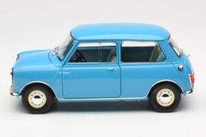 Morris Mini Minor Blå Kyosho 1:18 08964BL Metall — bild 4 av 8