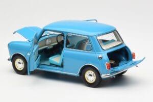 Morris Mini Minor Blå Kyosho 1:18 08964BL Metall — bild 5 av 8