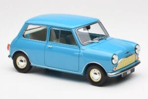 Morris Mini Minor Blå Kyosho 1:18 08964BL Metall — bild 6 av 8