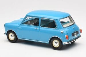Morris Mini Minor Blå Kyosho 1:18 08964BL Metall — bild 7 av 8