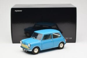 Morris Mini Minor Blå Kyosho 1:18 08964BL Metall — bild 8 av 8