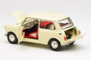 Morris Mini Minor Vit Kyosho 1:18 08964W Metall — bild 5 av 8
