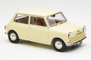 Morris Mini Minor Vit Kyosho 1:18 08964W Metall — bild 6 av 8