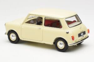 Morris Mini Minor Vit Kyosho 1:18 08964W Metall — bild 7 av 8