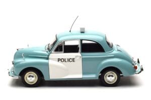 Morris Minor Polis Blå & Vit Minichamps 1:18 150137090 Metall — bild 4 av 8