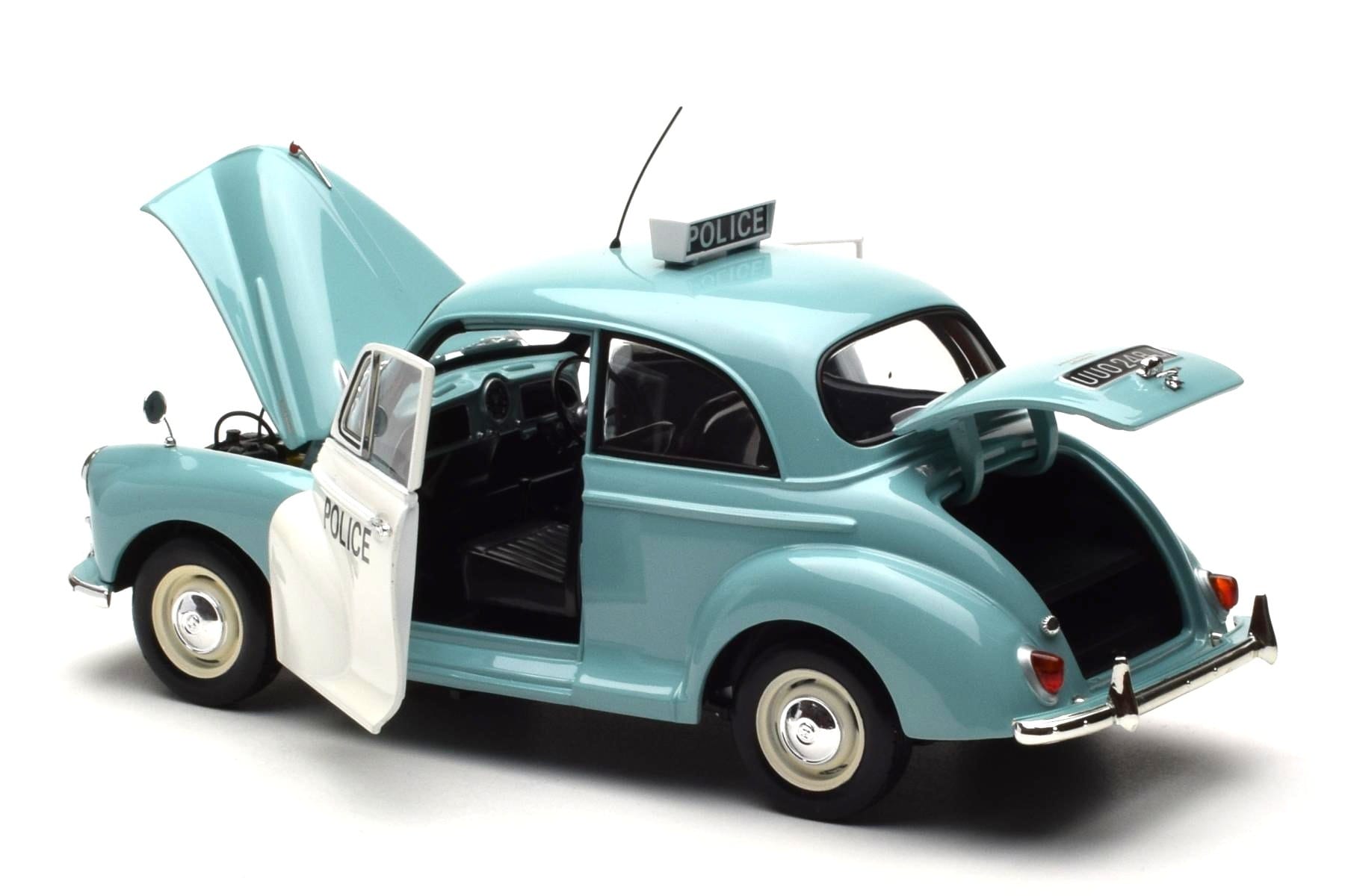 Morris Minor Polis Blå & Vit Minichamps 1:18 150137090 Metall — bild 5 av 8