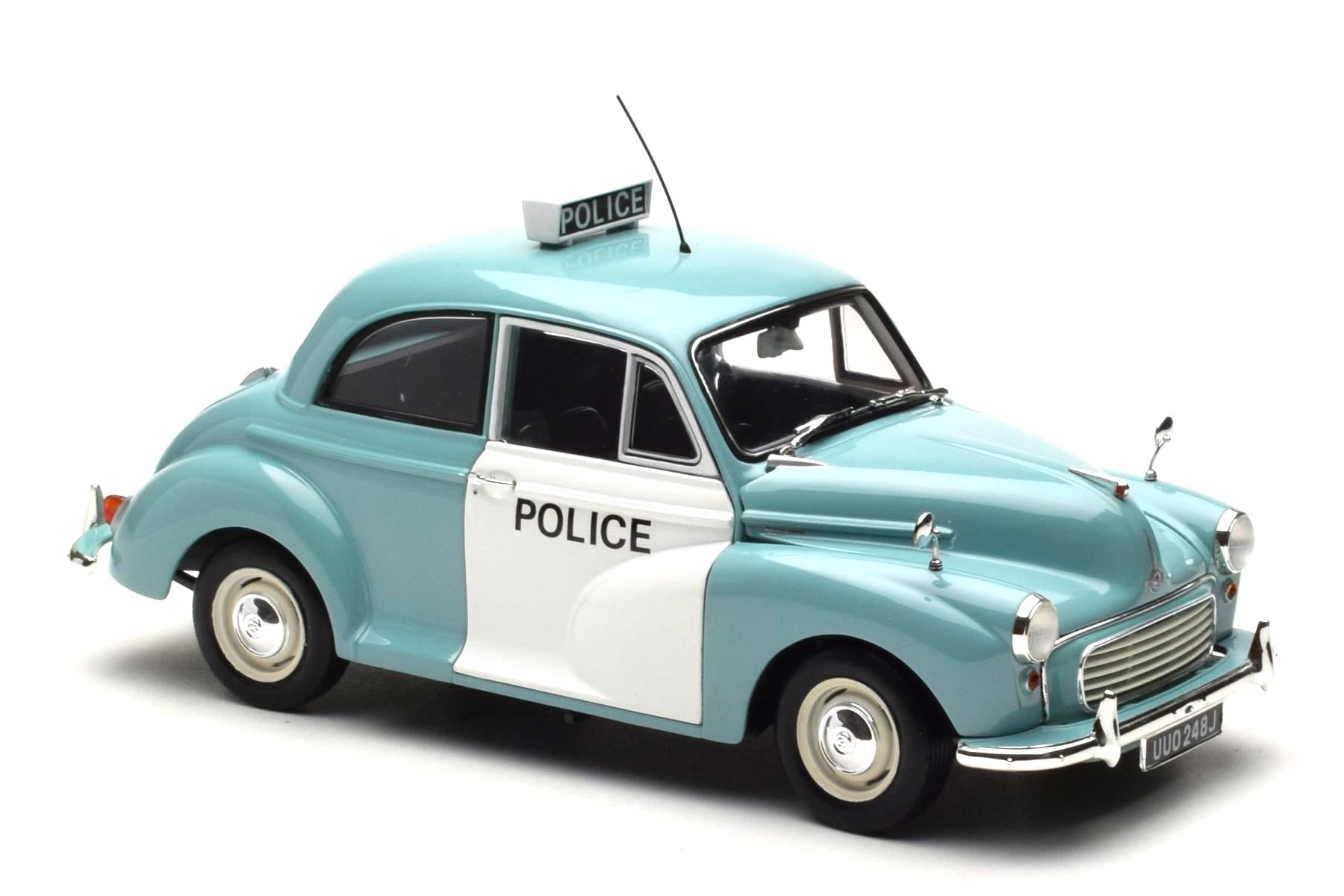 Morris Minor Polis Blå & Vit Minichamps 1:18 150137090 Metall — bild 6 av 8