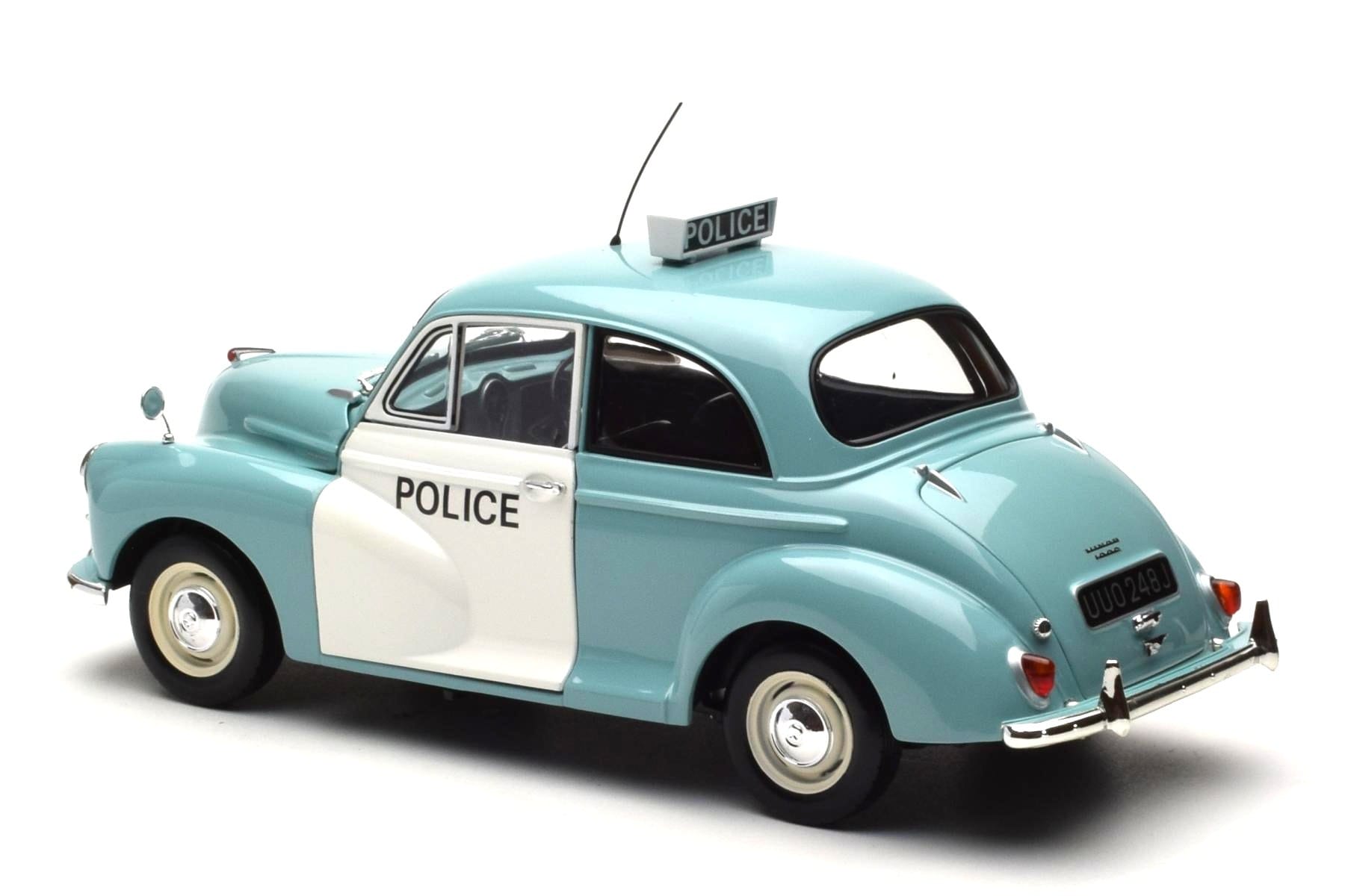 Morris Minor Polis Blå & Vit Minichamps 1:18 150137090 Metall — bild 7 av 8