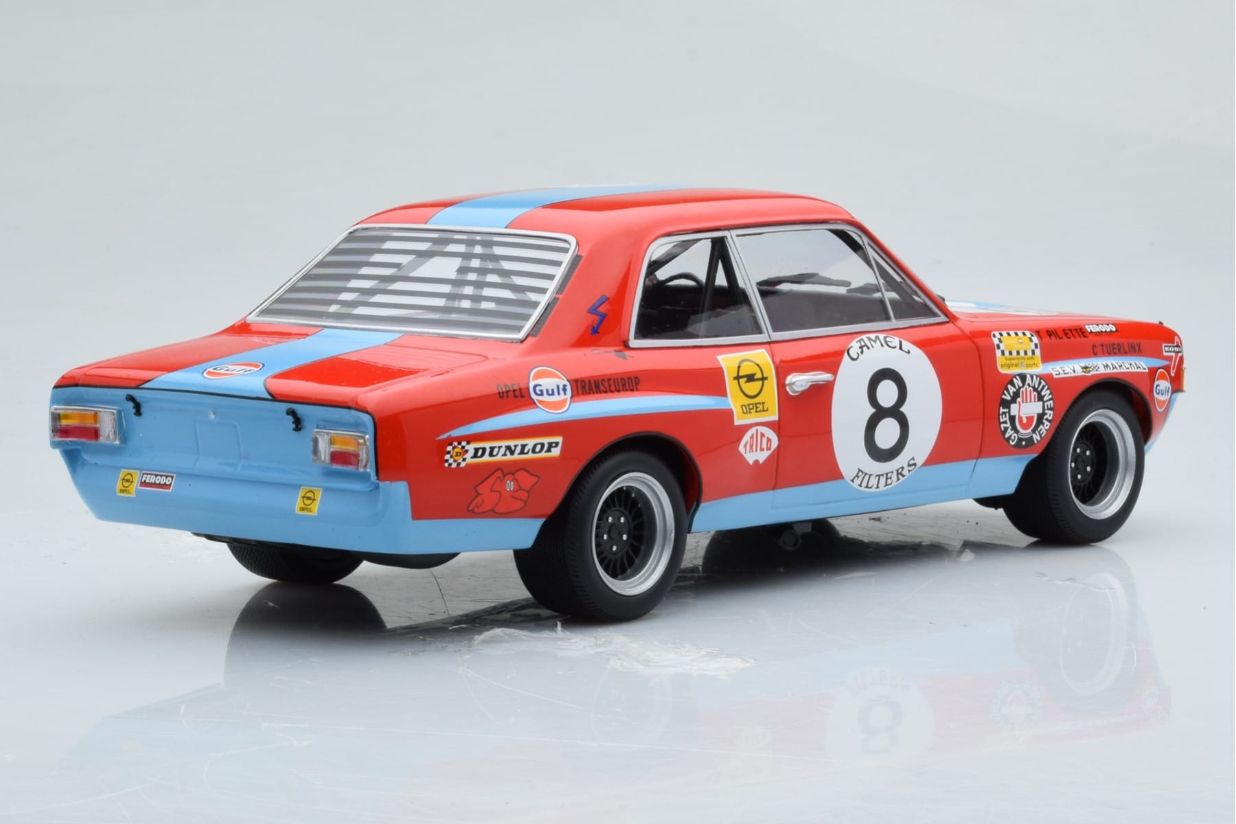 Opel Commodore A Steinmetz #8 Tuerlinx / T. Pilette 24 Hours of Spa 1972 Minichamps 1:18 155724608 Metall — bild 2 av 6