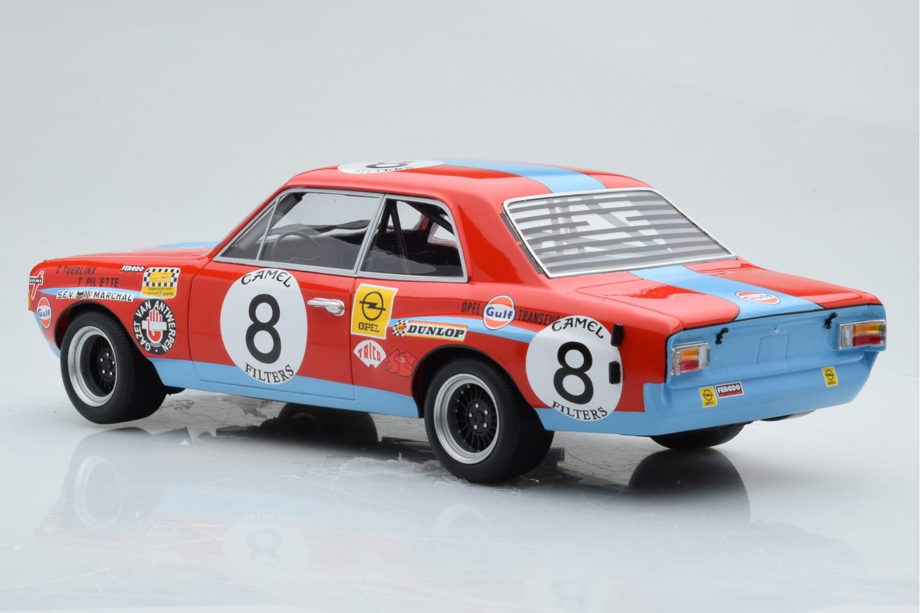 Opel Commodore A Steinmetz #8 Tuerlinx / T. Pilette 24 Hours of Spa 1972 Minichamps 1:18 155724608 Metall — bild 5 av 6
