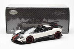 Pagani Zonda Cinque Roadster Vit Benny Almost Real 1:18 850611001 Metall — bild 8 av 8