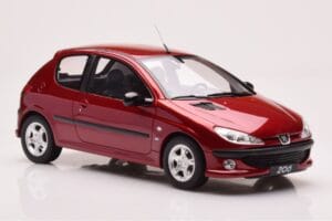 Peugeot 206 S16 Röd Otto 1:18 OT1039 Resin — bild 4 av 6