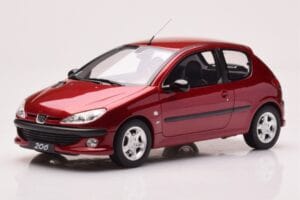 Peugeot 206 S16 Röd Otto 1:18 OT1039