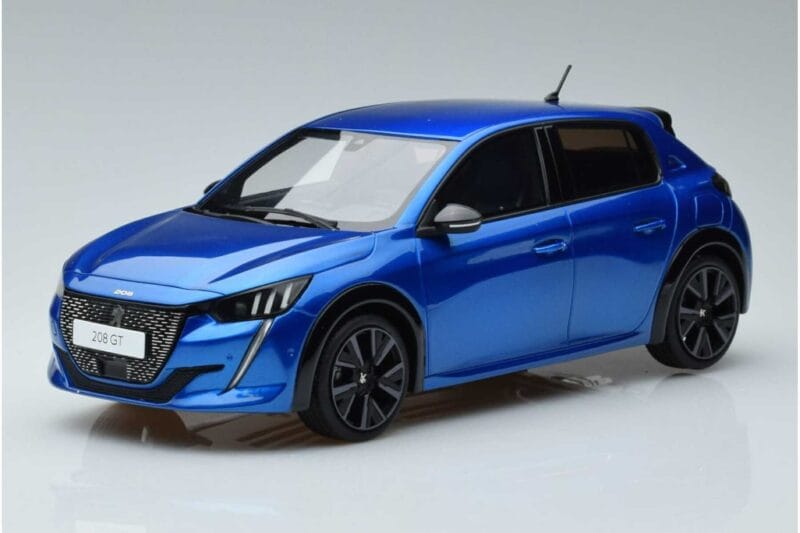 Peugeot 208 GT Line Blå Otto 1:18 OT392 Resin