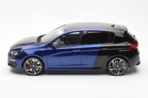 Peugeot 308 GTI Magnetic Blå Svart Otto 1:18 OT922 Resin — bild 3 av 6