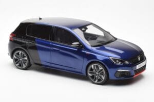 Peugeot 308 GTI Magnetic Blå Svart Otto 1:18 OT922 Resin — bild 4 av 6
