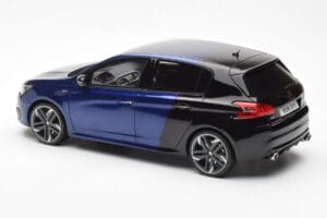 Peugeot 308 GTI Magnetic Blå Svart Otto 1:18 OT922 Resin — bild 5 av 6