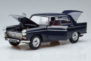 Peugeot 404 Blå Norev 1:18 184836 Metall — bild 2 av 7