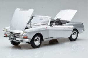 Peugeot 404 Cabriolet Silver Norev 1:18 184835 Metall — bild 2 av 8