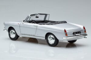 Peugeot 404 Cabriolet Silver Norev 1:18 184835 Metall — bild 7 av 8