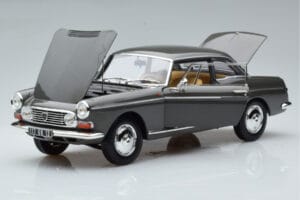 Peugeot 404 Coupe Graphite Grå Norev 1:18 184834 Metall — bild 2 av 7