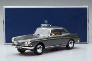 Peugeot 404 Coupe Graphite Grå Norev 1:18 184834 Metall — bild 7 av 7