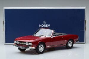 Peugeot 504 Cabriolet Röd Norev 1:18 184818 Metall — bild 8 av 8