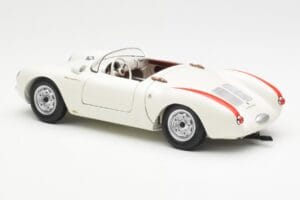 Porsche 550 Spyder 70-Års Edition Vit Schuco 1:18 450033300 Metall — bild 7 av 8