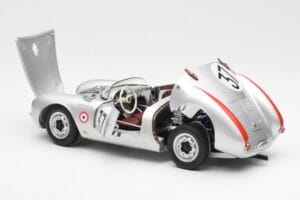Porsche 550 RS Spyder #37 H. Polensky / R. von Frankenberg 24 Hours of Le Mans 1955 Schuco 1:18 450033400 Metall — bild 5 av 8