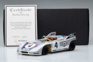 Porsche 908/03 #4 V. Elford / G. Larrousse 1000km Nurburgring 1971 AUTOart 1:18 87181 Metall — bild 8 av 8