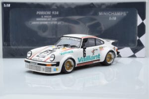Porsche 911 934 Vaillant #6 B. Wollek Norisring EGT 1976 Minichamps 1:18 155766496 Metall — bild 6 av 6