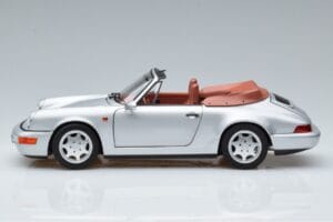 Porsche 911 964 Carrera 2 Cabriolet Silver Norev 1:18 187330 Metall — bild 4 av 7