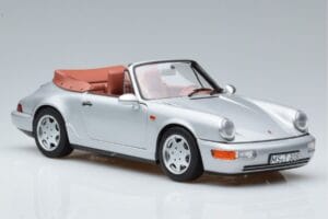 Porsche 911 964 Carrera 2 Cabriolet Silver Norev 1:18 187330 Metall — bild 5 av 7