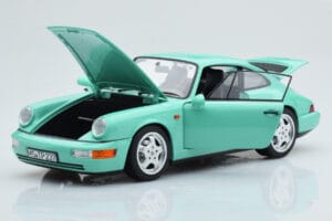 Porsche 911 964 Carrera 2 Mint Grön Norev 1:18 187327 Metall — bild 2 av 8
