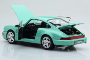 Porsche 911 964 Carrera 2 Mint Grön Norev 1:18 187327 Metall — bild 3 av 8