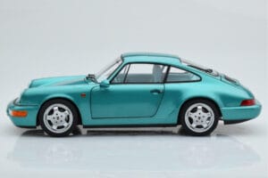 Porsche 911 964 Carrera 2 Wimbledon Grön Norev 1:18 187329 Metall — bild 5 av 8