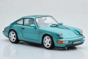 Porsche 911 964 Carrera 2 Wimbledon Grön Norev 1:18 187329 Metall — bild 6 av 8