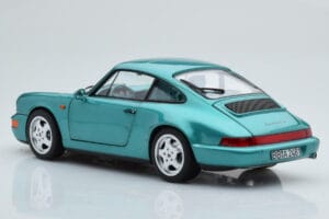 Porsche 911 964 Carrera 2 Wimbledon Grön Norev 1:18 187329 Metall — bild 7 av 8