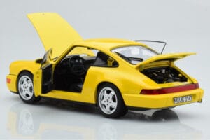 Porsche 911 964 Carrera 2 Gul Norev 1:18 187328 Metall — bild 3 av 8