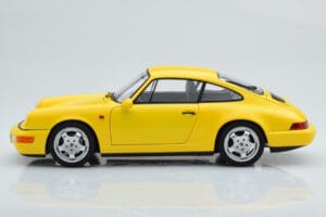 Porsche 911 964 Carrera 2 Gul Norev 1:18 187328 Metall — bild 5 av 8