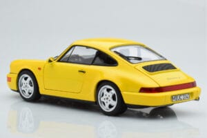Porsche 911 964 Carrera 2 Gul Norev 1:18 187328 Metall — bild 7 av 8