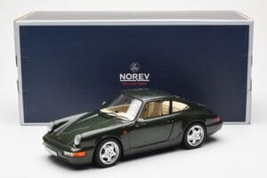 Porsche 911 964 Carrera 4 Grön Metallic Asia Exclusive Norev 1:18 187326 Metall — bild 8 av 8